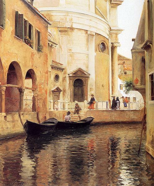 Julius L.Stewart Rio della Maddalena China oil painting art